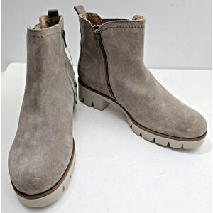 Women's Gabor 710 Chealsea Lug Boot Kiesel Color /GrayTaupe Size UK 6.5/US 9 NEW